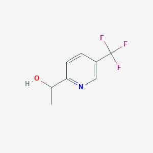 molecular formula C8H8F3NO B1432343 1-(5-(Trifluoromethyl)pyridin-2-yl)ethanol CAS No. 1345973-17-2