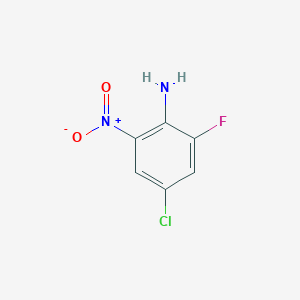 molecular formula C6H4ClFN2O2 B1432347 4-Chloro-2-fluoro-6-nitroaniline CAS No. 1482558-25-7