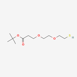 molecular formula C11H22O4S B1432348 Thiol-PEG2-t-butyl ester CAS No. 1398044-50-2