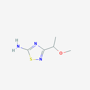 3-(1-Methoxyethyl)-1,2,4-thiadiazol-5-amine