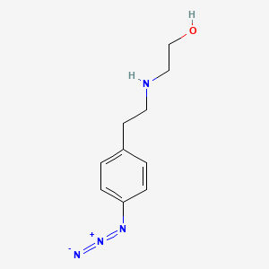 2-{[2-(4-Azidophenyl)ethyl]amino}ethan-1-ol