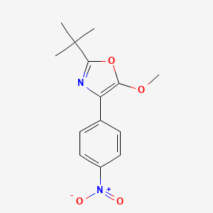 2-tert-Butyl-5-methoxy-4-(4-nitrophenyl)-1,3-oxazole