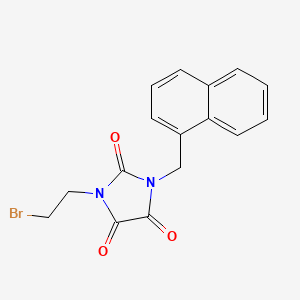 Imidazolidinetrione, 3-(2-bromoethyl)-1-(1-naphthylmethyl)-