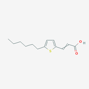 3-(5-Hexylthiophen-2-YL)prop-2-enoic acid