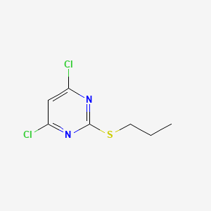 molecular formula C7H8Cl2N2S B1432365 4,6-Dichloro-2-(propylthio)pyrimidine CAS No. 1401318-10-2