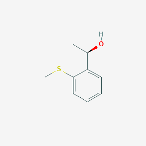 molecular formula C9H12OS B1432368 (R)-alpha-Methyl-2-(methylthio)benzenemethanol CAS No. 1344938-35-7