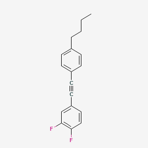 Benzene, 4-[(4-butylphenyl)ethynyl]-1,2-difluoro-