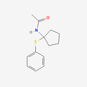 N-[1-(Phenylsulfanyl)cyclopentyl]acetamide