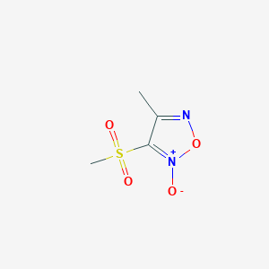 4-Methyl-3-methylsulfonyl-2-oxido-1,2,5-oxadiazol-2-ium