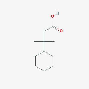 molecular formula C11H20O2 B1432373 3-Cyclohexyl-3-methylbutanoic acid CAS No. 4094-63-7