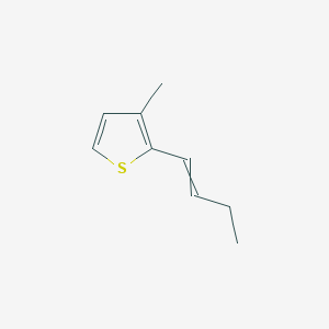 molecular formula C9H12S B14323738 2-(But-1-en-1-yl)-3-methylthiophene CAS No. 103527-75-9