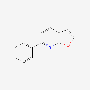 molecular formula C13H9NO B14323746 Furo[2,3-b]pyridine, 6-phenyl- CAS No. 105783-89-9