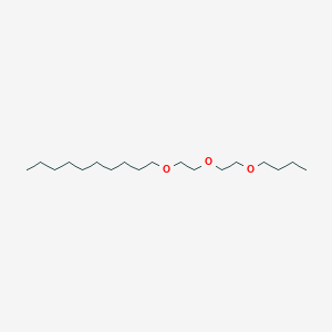 molecular formula C18H38O3 B14323787 1-[2-(2-Butoxyethoxy)ethoxy]decane CAS No. 101882-99-9