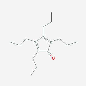 molecular formula C17H28O B14323810 2,4-Cyclopentadien-1-one, 2,3,4,5-tetrapropyl- CAS No. 105430-58-8