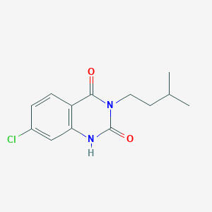 7-chloro-3-(3-methylbutyl)-1H-quinazoline-2,4-dione