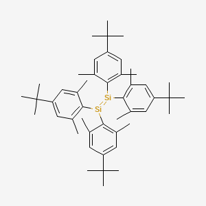 molecular formula C48H68Si2 B14323832 Tetrakis(4-tert-butyl-2,6-dimethylphenyl)disilene CAS No. 110698-82-3