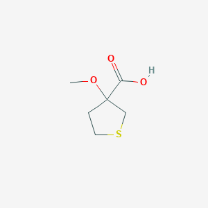 molecular formula C6H10O3S B1432385 3-甲氧基硫烷-3-甲酸 CAS No. 1247604-94-9