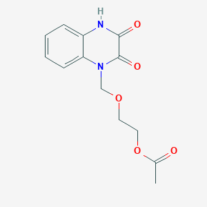 2-[(2,3-Dioxo-3,4-dihydroquinoxalin-1(2H)-yl)methoxy]ethyl acetate