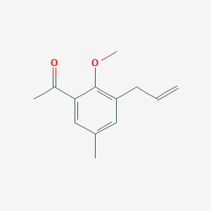 1-[2-Methoxy-5-methyl-3-(prop-2-en-1-yl)phenyl]ethan-1-one