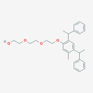 molecular formula C29H36O4 B14323881 2-(2-{2-[5-Methyl-2,4-bis(1-phenylethyl)phenoxy]ethoxy}ethoxy)ethan-1-ol CAS No. 110199-19-4