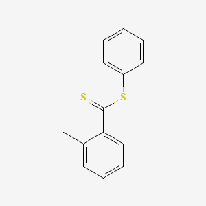 molecular formula C14H12S2 B14323895 Phenyl 2-methylbenzene-1-carbodithioate CAS No. 112291-35-7