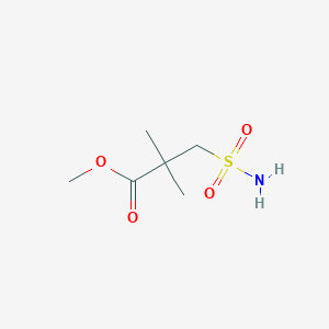 molecular formula C6H13NO4S B1432390 2,2-二甲基-3-磺酰胺基丙酸甲酯 CAS No. 1519652-84-6