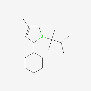 2-Cyclohexyl-1-(2,3-dimethylbutan-2-yl)-4-methyl-2,5-dihydro-1H-borole