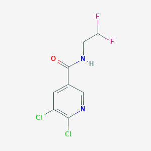 B1432391 5,6-Dichloro-N-(2,2-difluoroethyl)nicotinamide CAS No. 1556533-77-7