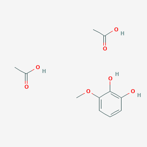 Acetic acid;3-methoxybenzene-1,2-diol