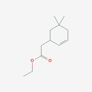 molecular formula C12H20O2 B14323934 Ethyl (5,5-dimethylcyclohex-2-en-1-yl)acetate CAS No. 106673-21-6