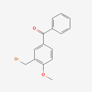 [3-(Bromomethyl)-4-methoxyphenyl](phenyl)methanone