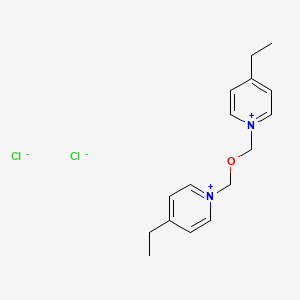 molecular formula C16H22Cl2N2O B14323996 1,1'-[Oxybis(methylene)]bis(4-ethylpyridin-1-ium) dichloride CAS No. 110429-19-1