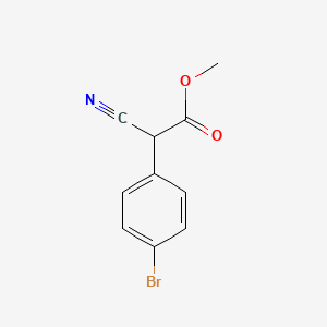 B1432402 Methyl 2-(4-bromophenyl)-2-cyanoacetate CAS No. 1218950-96-9