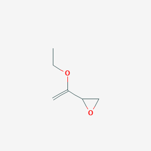 molecular formula C6H10O2 B14324030 2-(1-Ethoxyethenyl)oxirane CAS No. 103144-70-3