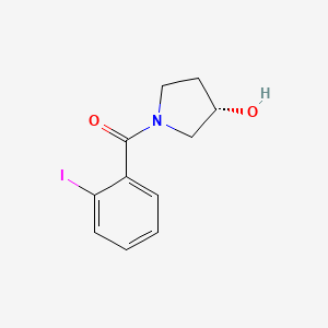 molecular formula C11H12INO2 B1432404 (3S)-1-(2-碘苯甲酰基)吡咯烷-3-醇 CAS No. 1567875-27-7