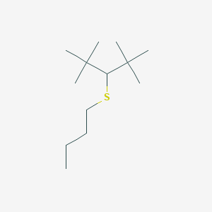 molecular formula C13H28S B14324058 3-(Butylsulfanyl)-2,2,4,4-tetramethylpentane CAS No. 111113-24-7