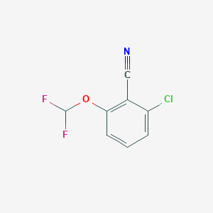 B1432406 2-Chloro-6-(difluoromethoxy)benzonitrile CAS No. 1261618-35-2