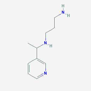 molecular formula C10H17N3 B14324096 N1-[1-(3-Pyridinyl)ethyl]-1,3-propanediamine CAS No. 100553-72-8