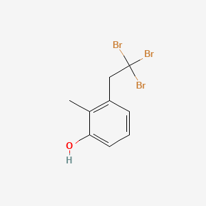 molecular formula C9H9Br3O B14324104 Phenol, tribromoethylmethyl- CAS No. 104155-15-9