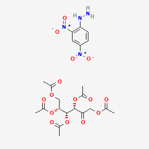 molecular formula C22H28N4O15 B14324105 Penta-O-acetyl-fructose 2,4-dinitrophenylhydrazine CAS No. 101833-01-6