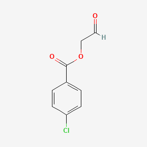 molecular formula C9H7ClO3 B14324126 Benzoic acid, 4-chloro-, 2-oxoethyl ester CAS No. 108636-58-4