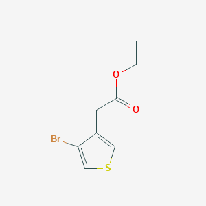 molecular formula C8H9BrO2S B1432413 Ethyl 2-(4-bromothiophen-3-yl)acetate CAS No. 1502780-10-0