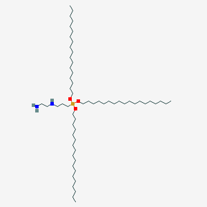 N~1~-{3-[Tris(octadecyloxy)silyl]propyl}ethane-1,2-diamine