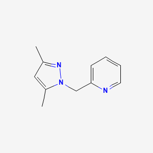 molecular formula C11H13N3 B14324148 2-[(3,5-Dimethyl-1H-pyrazol-1-yl)methyl]pyridine CAS No. 105575-76-6