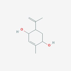 molecular formula C10H16O2 B14324166 2-Methyl-5-(prop-1-en-2-yl)cyclohex-2-ene-1,4-diol CAS No. 112163-47-0