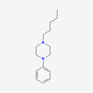 molecular formula C15H24N2 B14324170 Piperazine, 1-pentyl-4-phenyl- CAS No. 105746-14-3