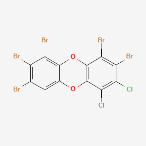 3,4,6,7,8-Pentabromo-1,2-dichlorooxanthrene