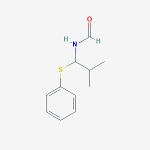 molecular formula C11H15NOS B14324186 Formamide, N-[2-methyl-1-(phenylthio)propyl]- CAS No. 109053-99-8