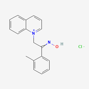 molecular formula C18H17ClN2O B14324192 1-[2-(Hydroxyimino)-2-(2-methylphenyl)ethyl]quinolin-1-ium chloride CAS No. 111929-75-0