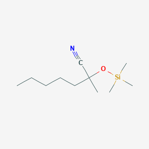 2-Methyl-2-trimethylsilyloxyheptanenitrile